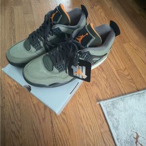 Jordan Men’s Sneakers in Olive Green with Orange Accents